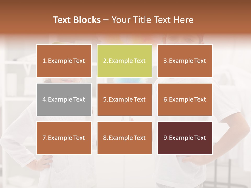 Mop Holding Cleaner PowerPoint Template