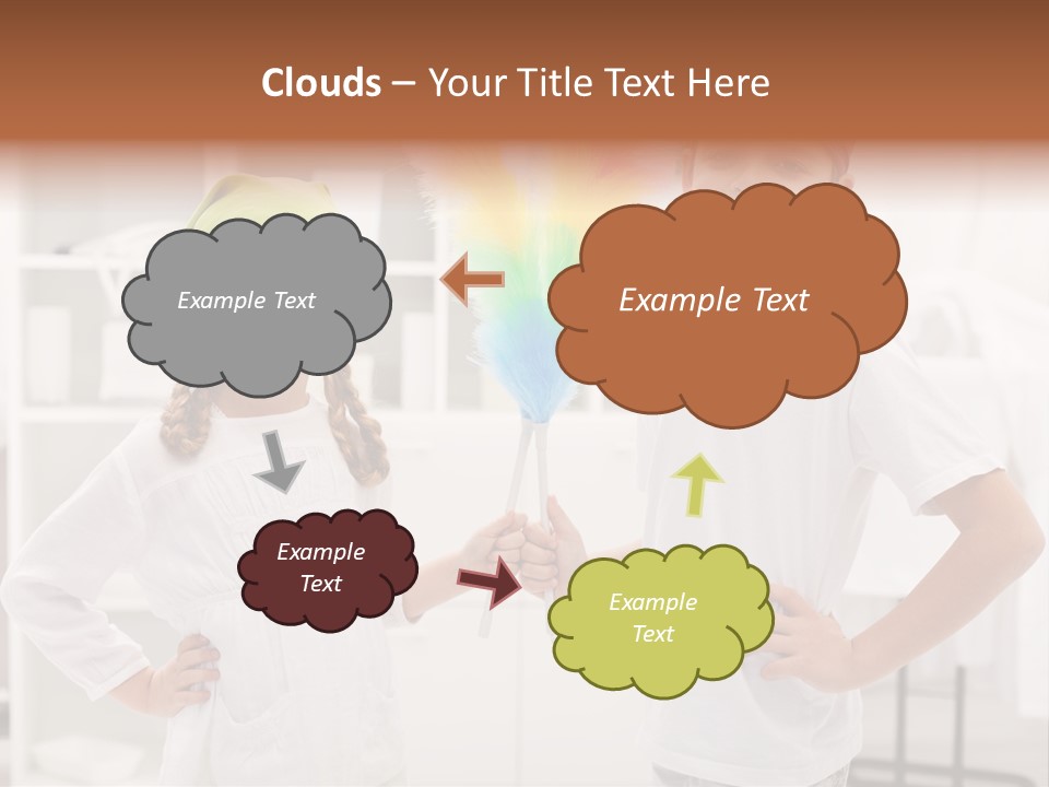Mop Holding Cleaner PowerPoint Template