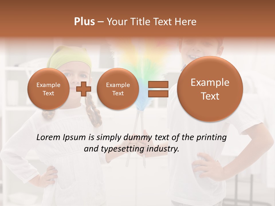 Mop Holding Cleaner PowerPoint Template