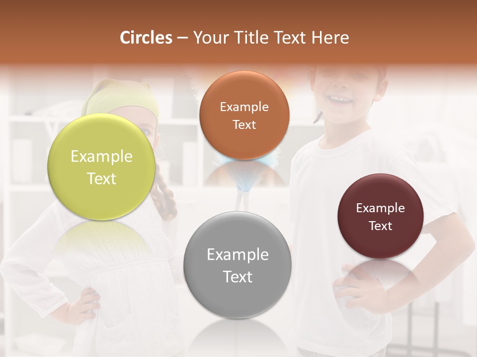 Mop Holding Cleaner PowerPoint Template