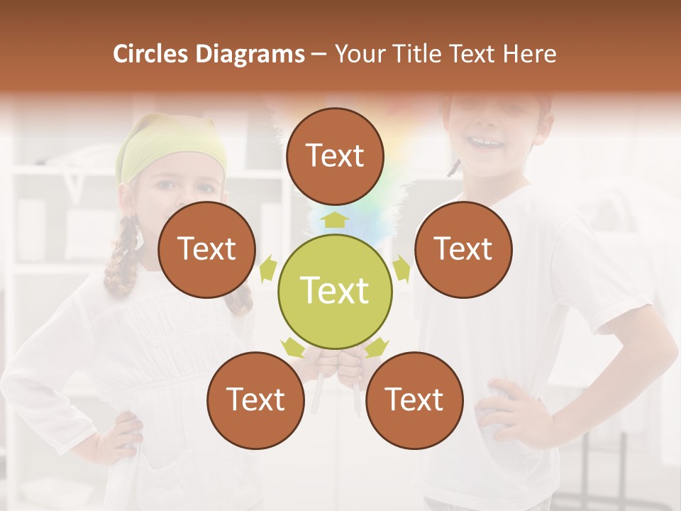 Mop Holding Cleaner PowerPoint Template