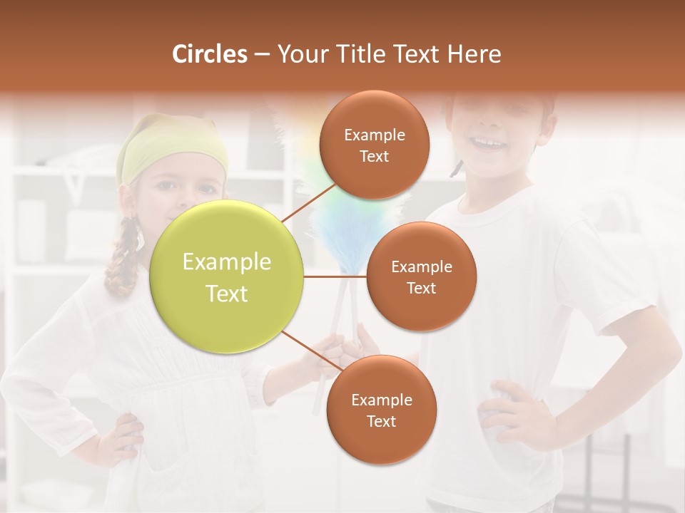 Mop Holding Cleaner PowerPoint Template