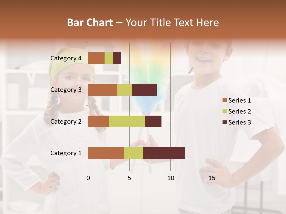 Mop Holding Cleaner PowerPoint Template
