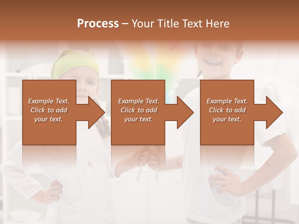 Mop Holding Cleaner PowerPoint Template