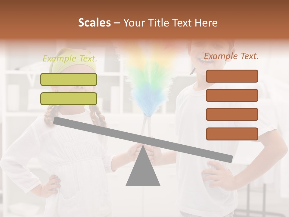 Mop Holding Cleaner PowerPoint Template