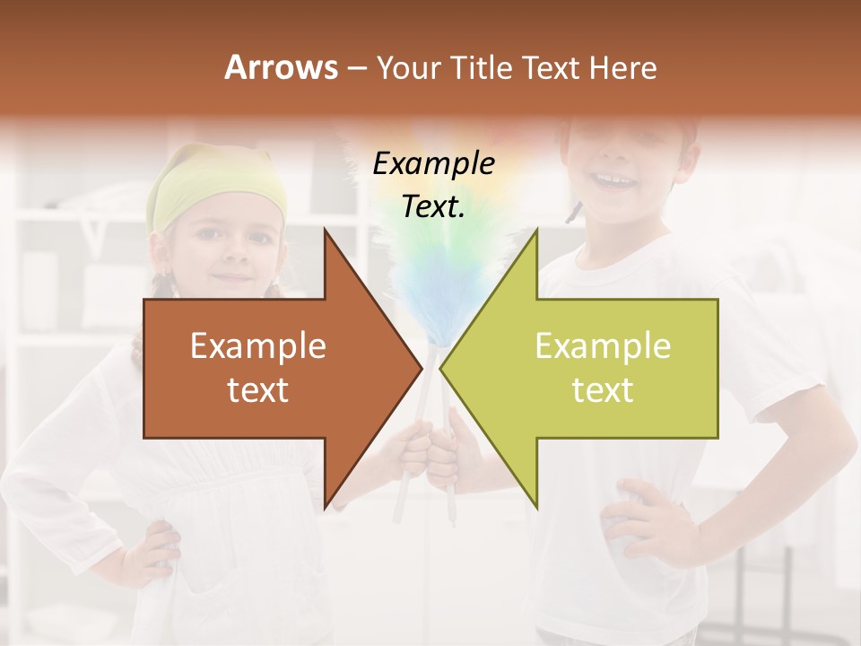 Mop Holding Cleaner PowerPoint Template