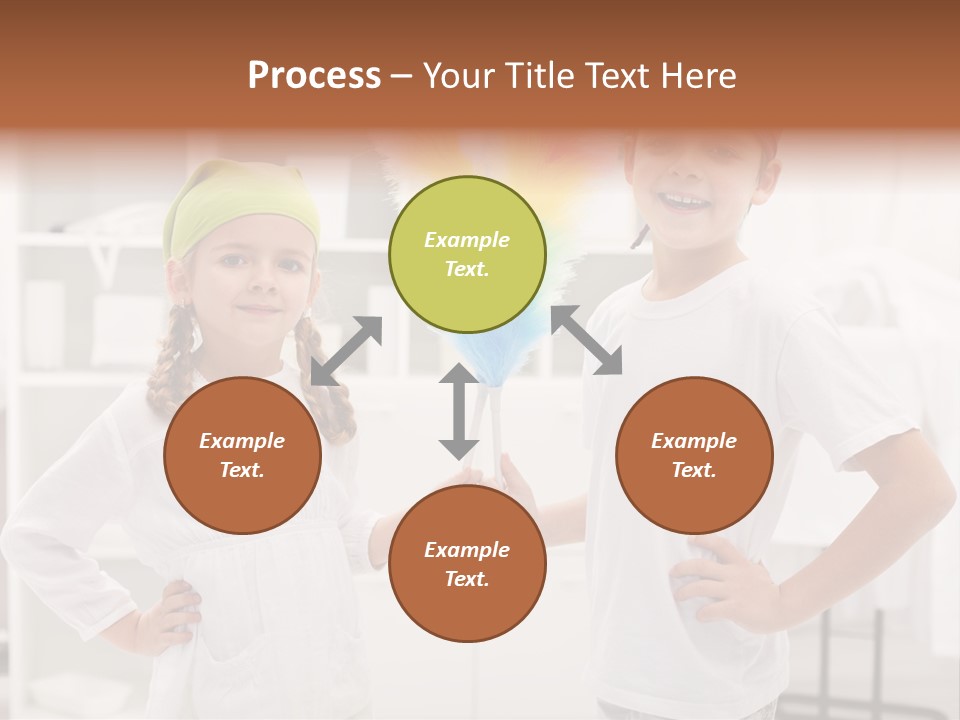 Mop Holding Cleaner PowerPoint Template