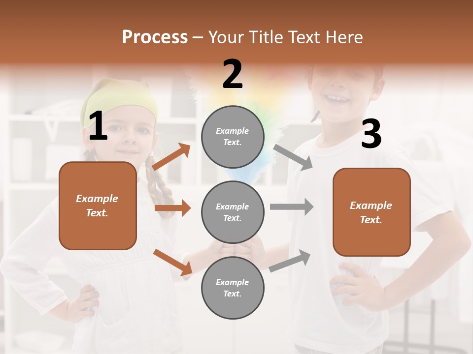 Mop Holding Cleaner PowerPoint Template