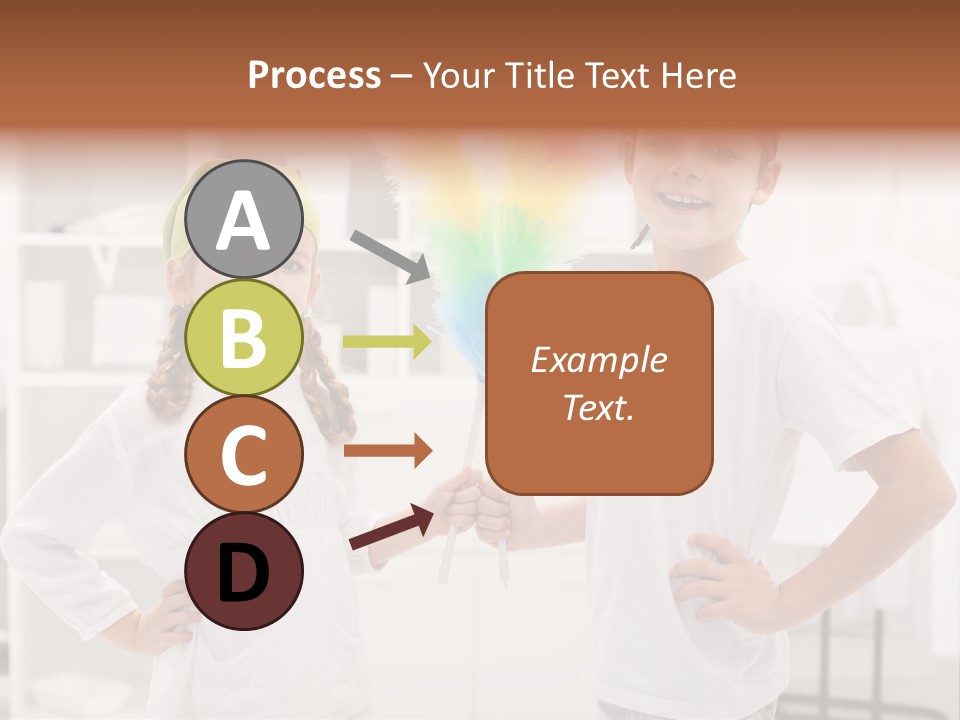 Mop Holding Cleaner PowerPoint Template