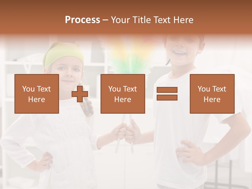 Mop Holding Cleaner PowerPoint Template