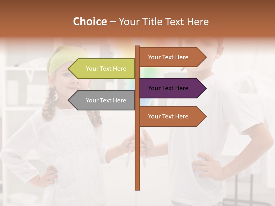 Mop Holding Cleaner PowerPoint Template