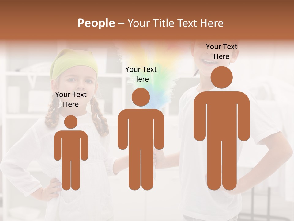 Mop Holding Cleaner PowerPoint Template