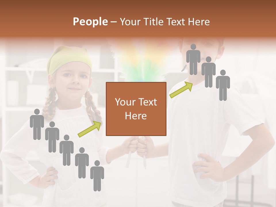 Mop Holding Cleaner PowerPoint Template