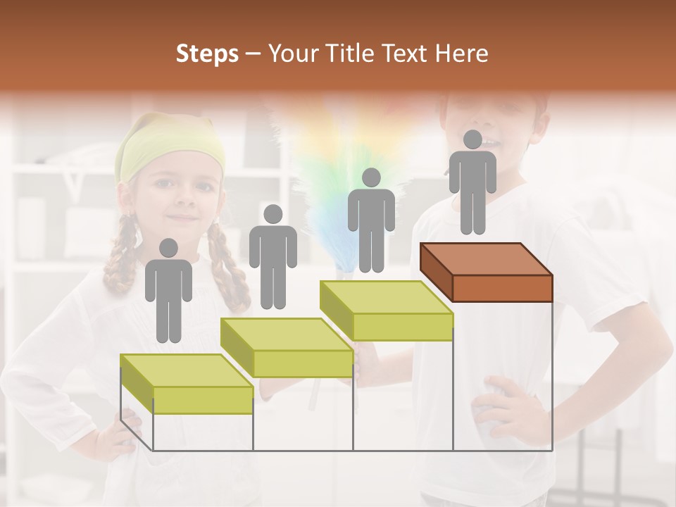 Mop Holding Cleaner PowerPoint Template