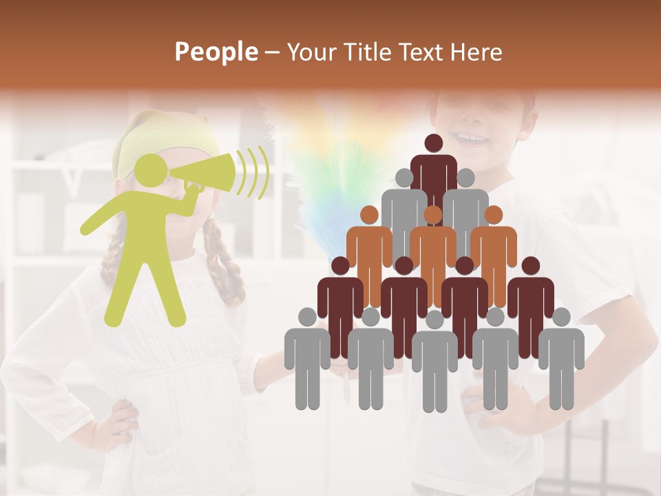 Mop Holding Cleaner PowerPoint Template