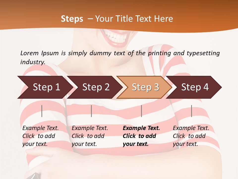 Stars T Shirt Haircut PowerPoint Template