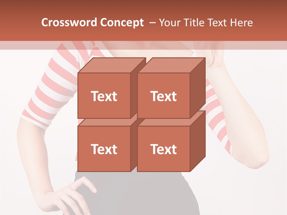 Posing Energetic Y PowerPoint Template