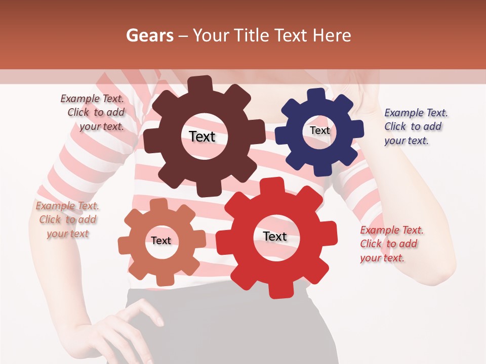 Posing Energetic Y PowerPoint Template