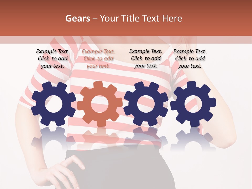 Posing Energetic Y PowerPoint Template