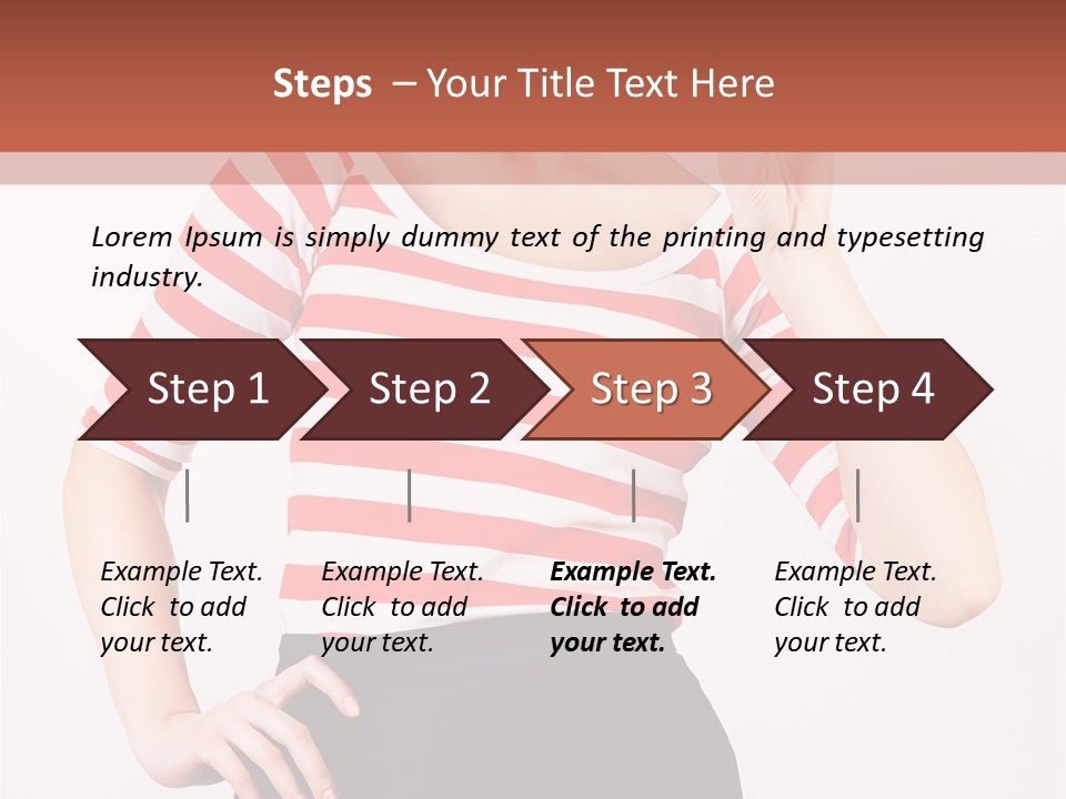 Posing Energetic Y PowerPoint Template