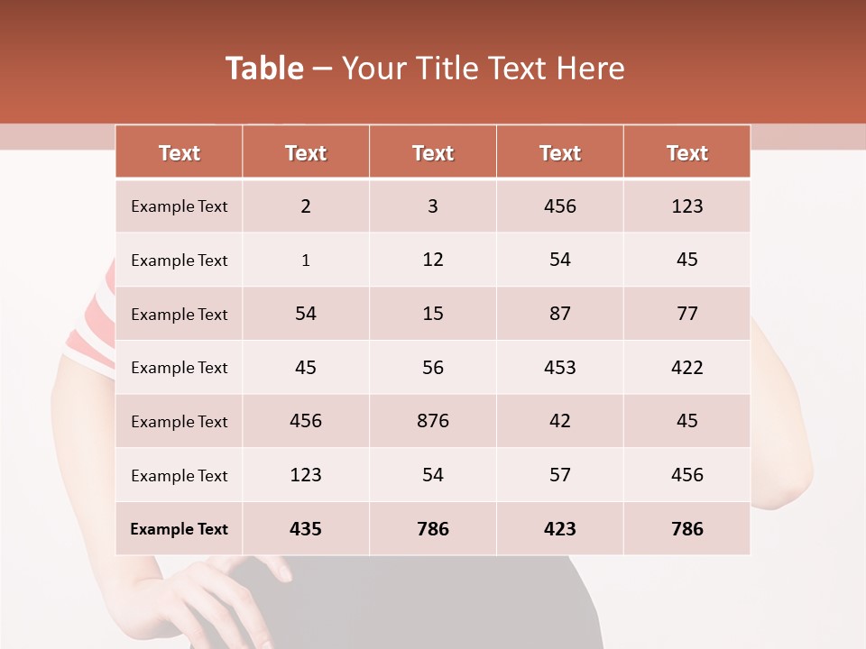 Posing Energetic Y PowerPoint Template