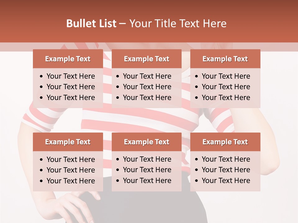 Posing Energetic Y PowerPoint Template