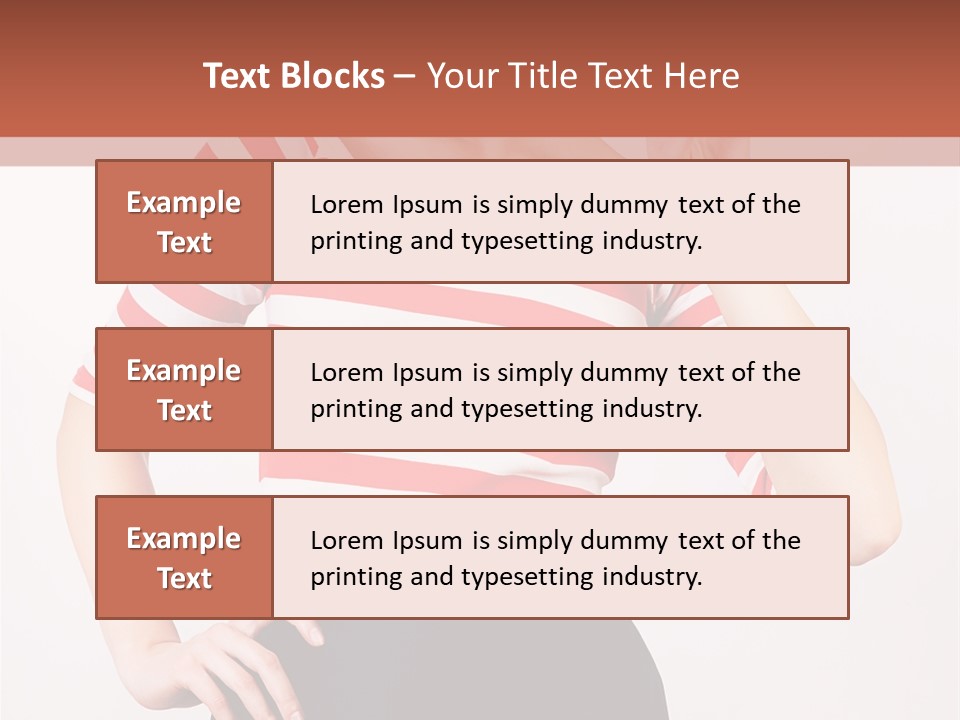 Posing Energetic Y PowerPoint Template