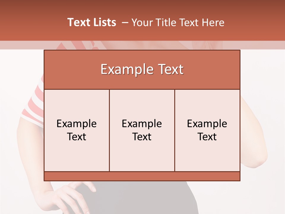 Posing Energetic Y PowerPoint Template