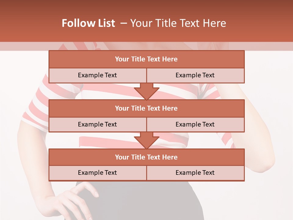 Posing Energetic Y PowerPoint Template
