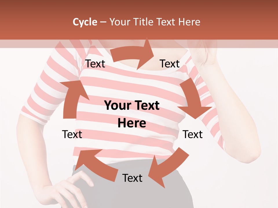 Posing Energetic Y PowerPoint Template