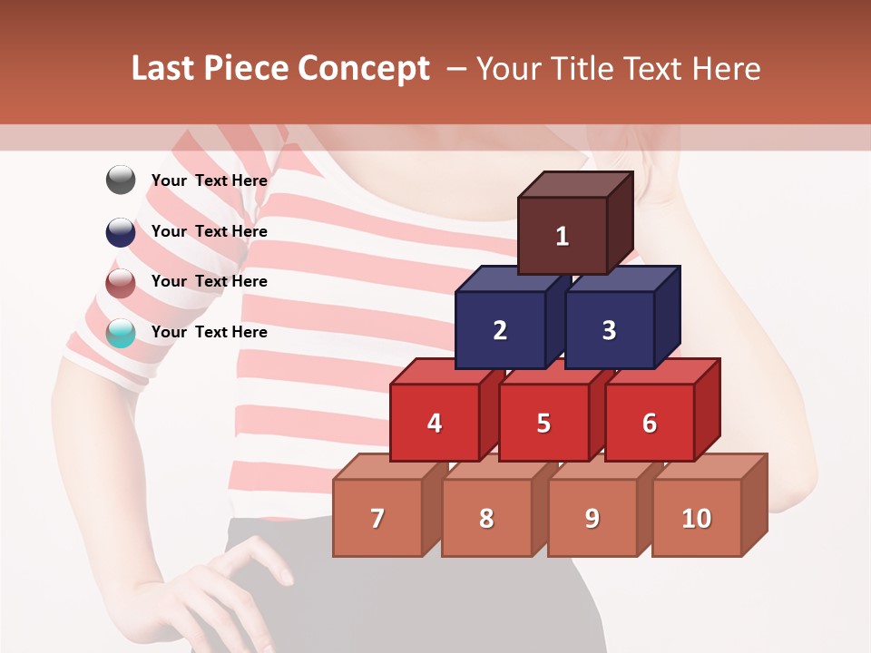 Posing Energetic Y PowerPoint Template