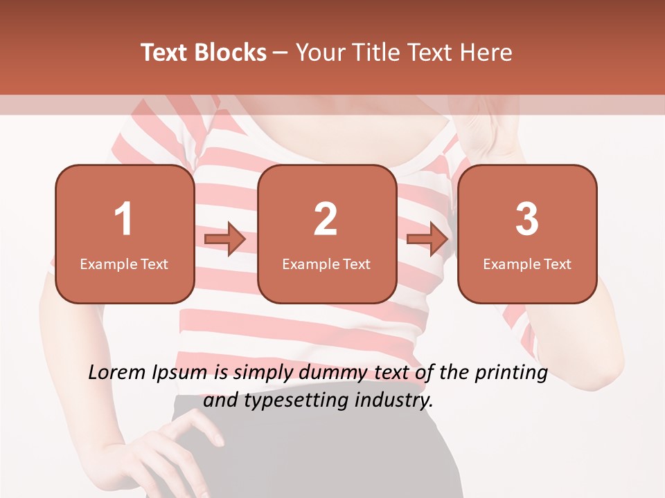 Posing Energetic Y PowerPoint Template