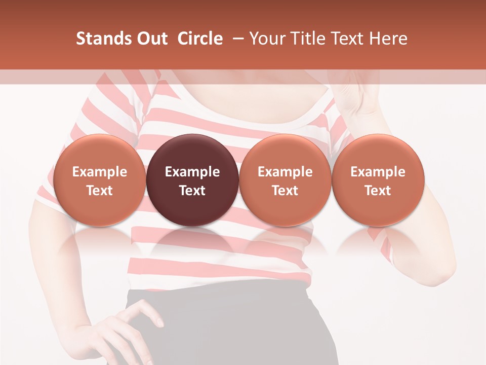 Posing Energetic Y PowerPoint Template