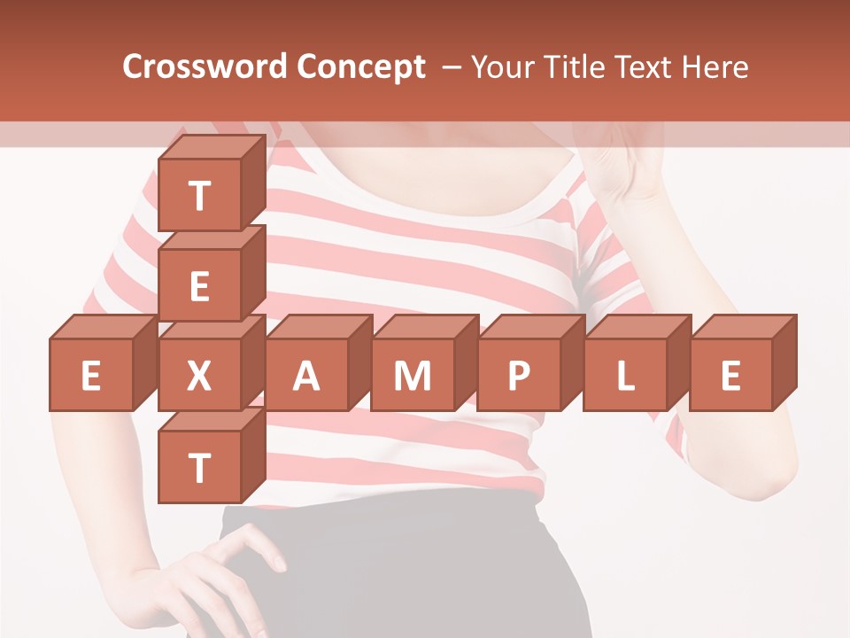 Posing Energetic Y PowerPoint Template