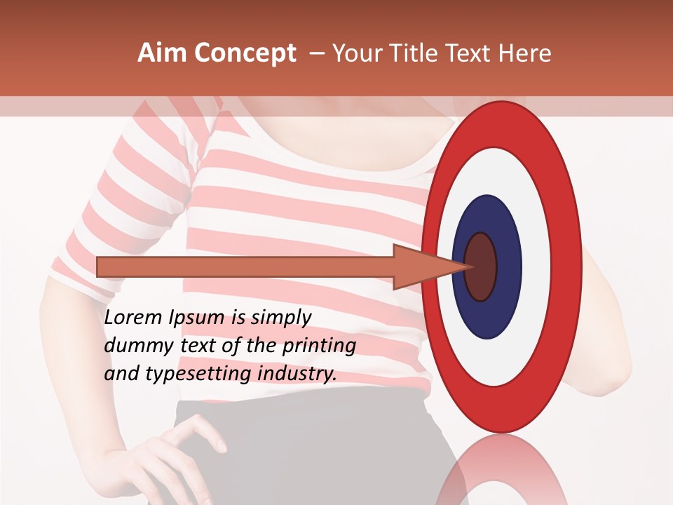 Posing Energetic Y PowerPoint Template