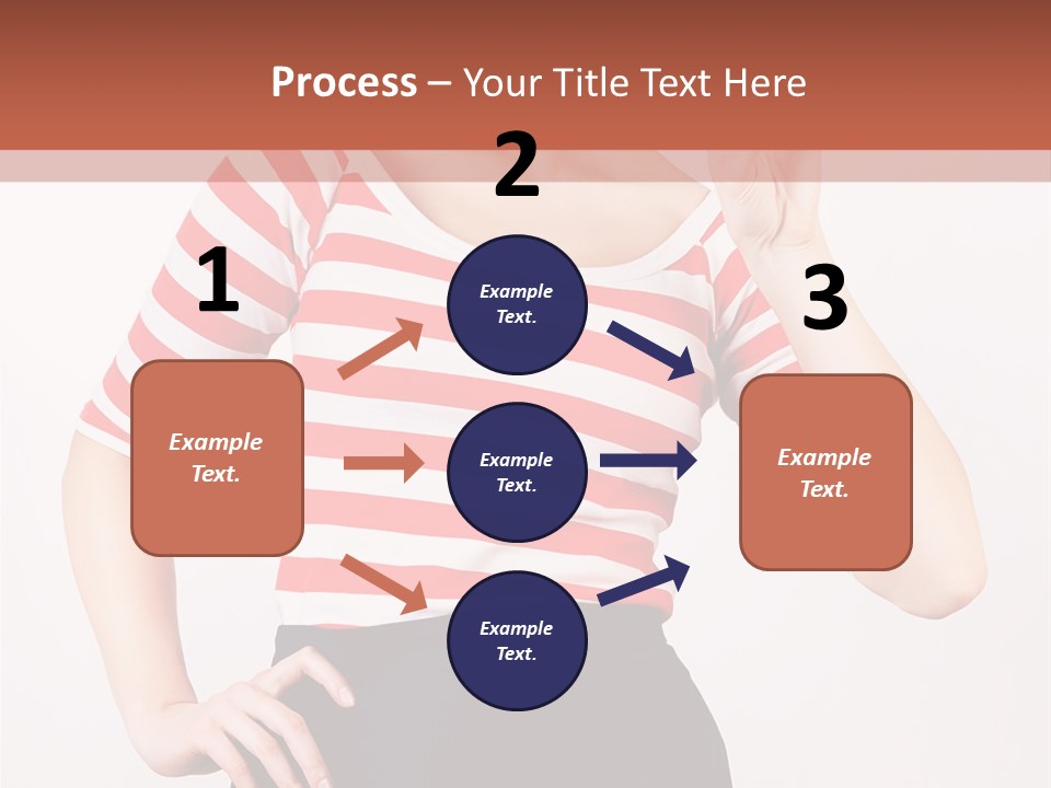 Posing Energetic Y PowerPoint Template