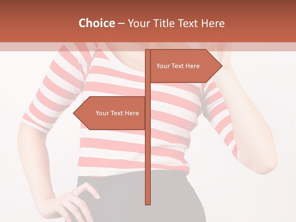 Posing Energetic Y PowerPoint Template