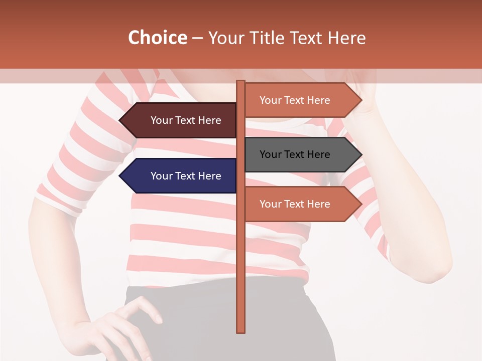 Posing Energetic Y PowerPoint Template