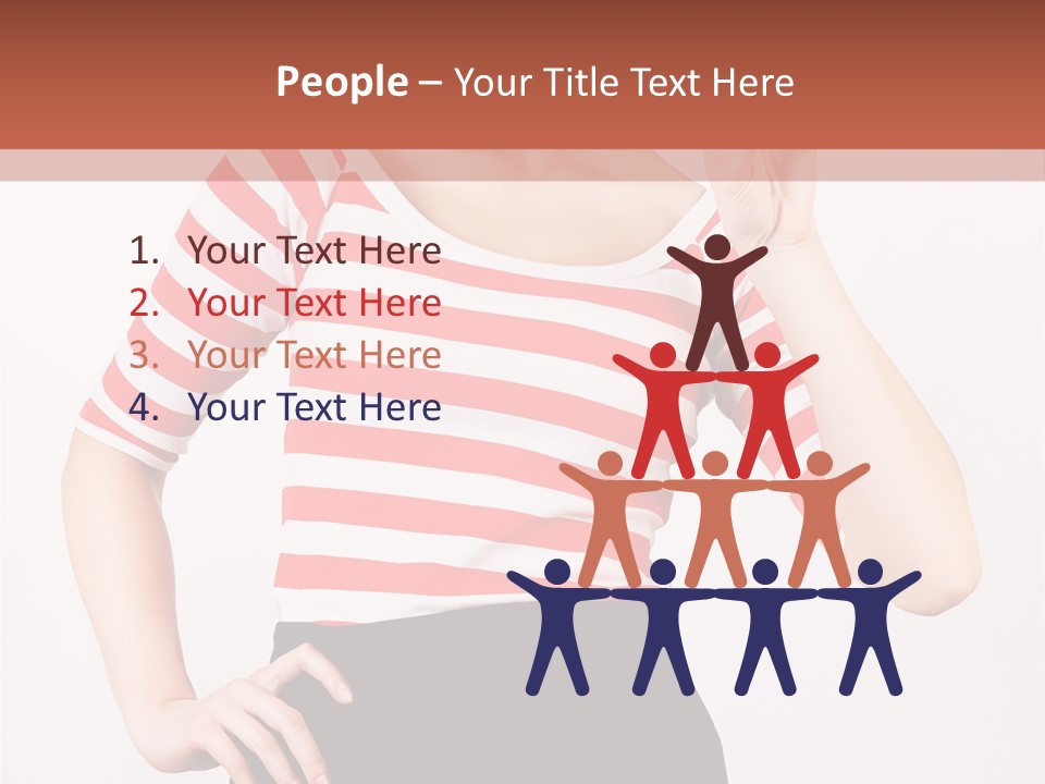 Posing Energetic Y PowerPoint Template