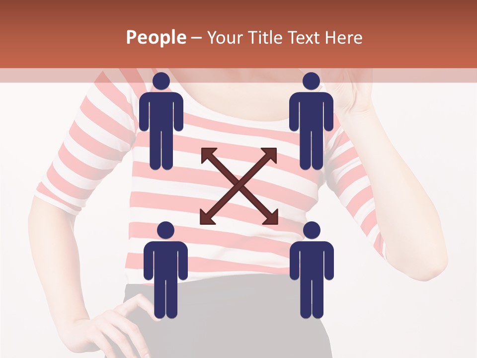 Posing Energetic Y PowerPoint Template