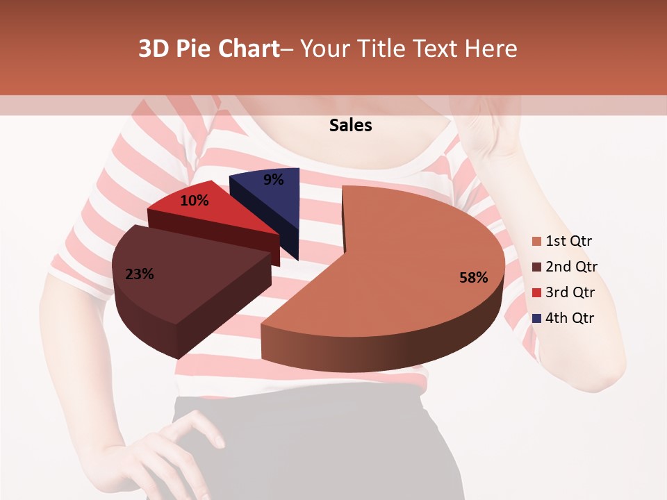 Posing Energetic Y PowerPoint Template