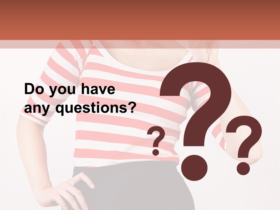 Posing Energetic Y PowerPoint Template