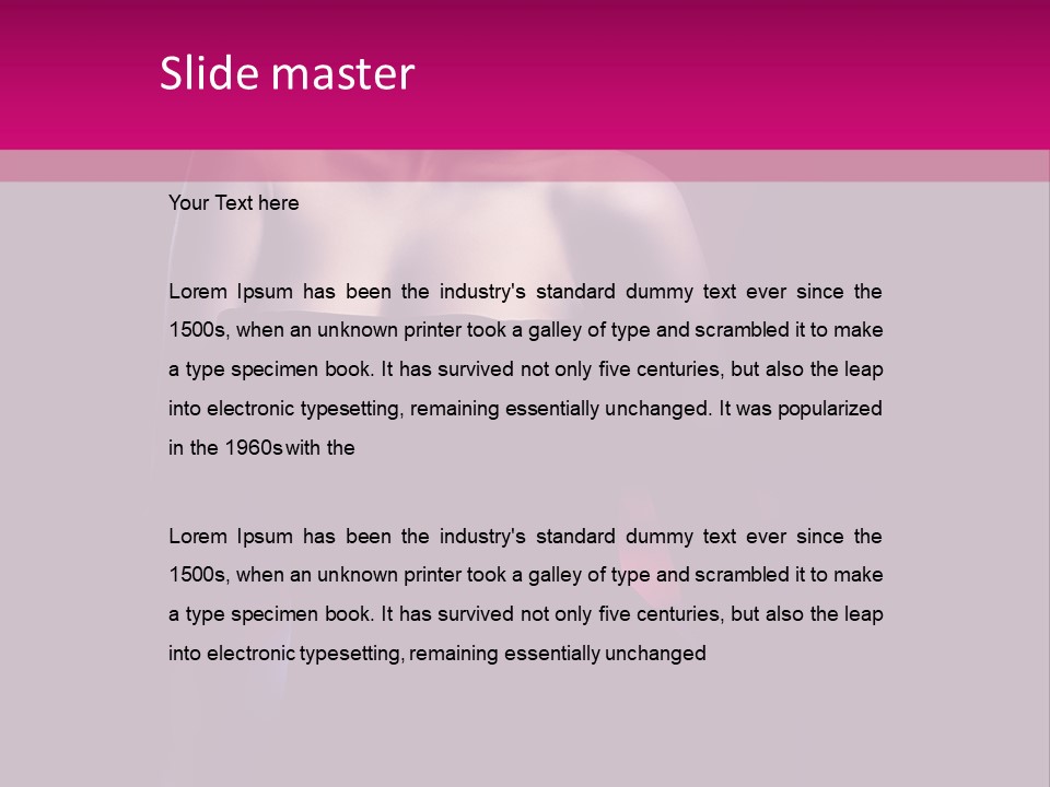 Caucasian Black Mouth PowerPoint Template