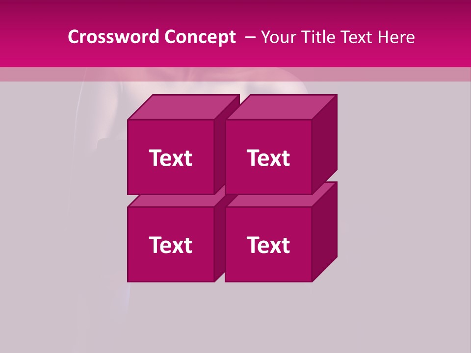 Caucasian Black Mouth PowerPoint Template