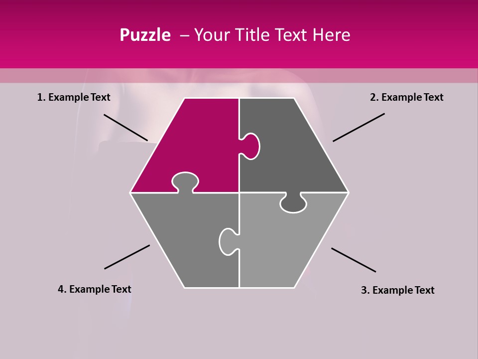 Caucasian Black Mouth PowerPoint Template