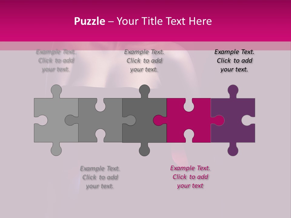 Caucasian Black Mouth PowerPoint Template