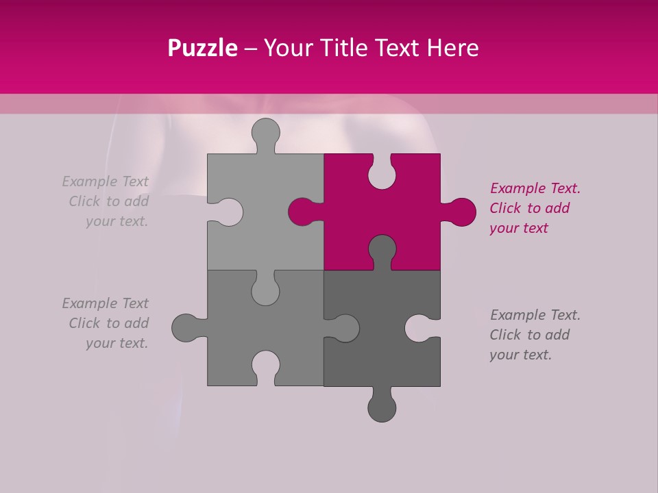 Caucasian Black Mouth PowerPoint Template