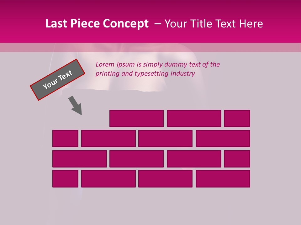 Caucasian Black Mouth PowerPoint Template