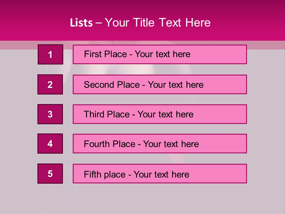 Caucasian Black Mouth PowerPoint Template