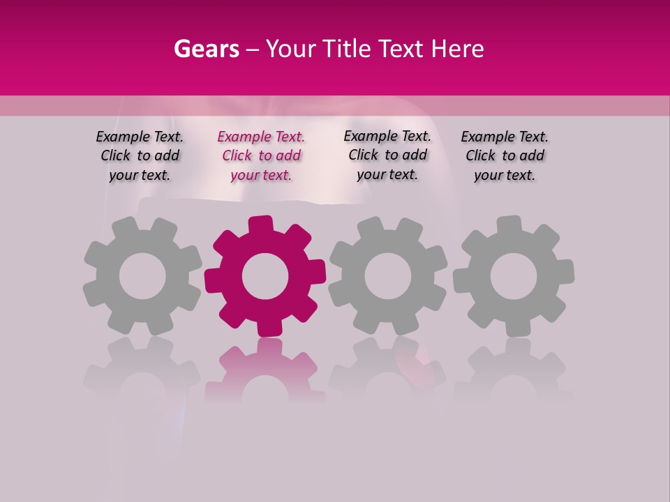 Caucasian Black Mouth PowerPoint Template